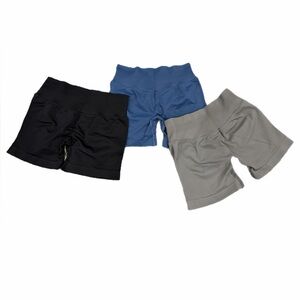 Athletic Shorts Bundle of 3 in Black, Blue, and Gray size S